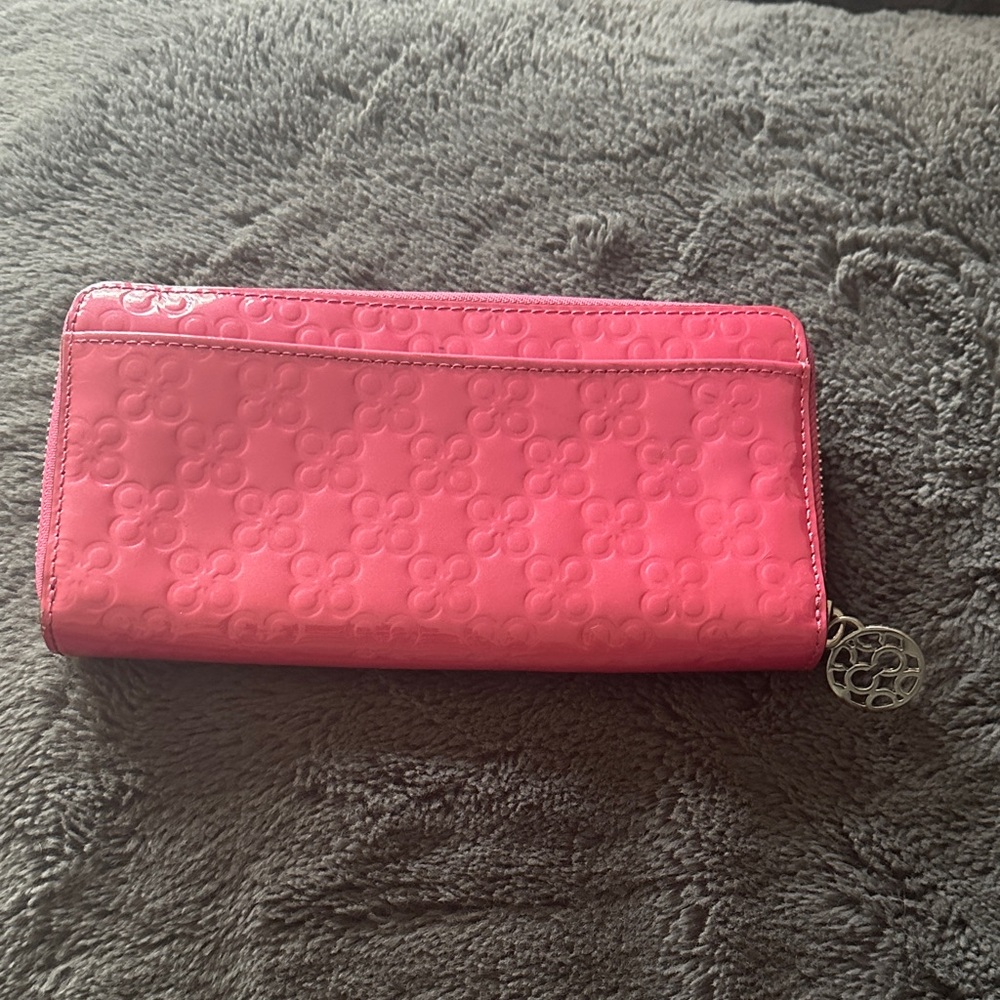 COACH Pink Embossed Women's Wallet